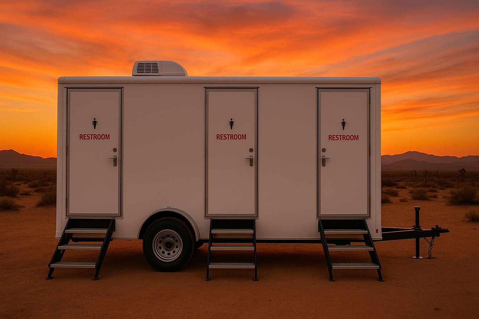 Restroom-trailer-in-sunset Restroom-trailer-in-sunset